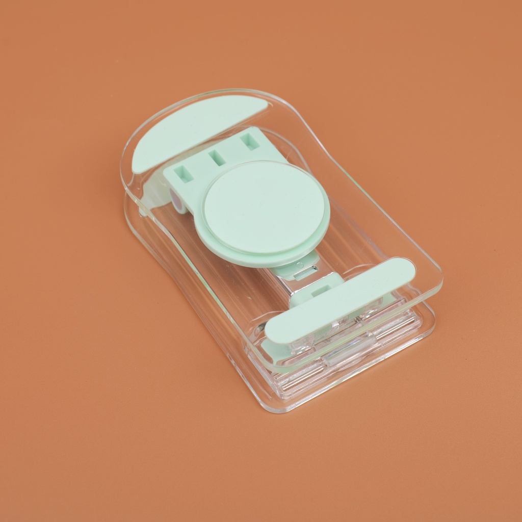 Transparent Acrylic Desktop Cell Phone Holder - Green