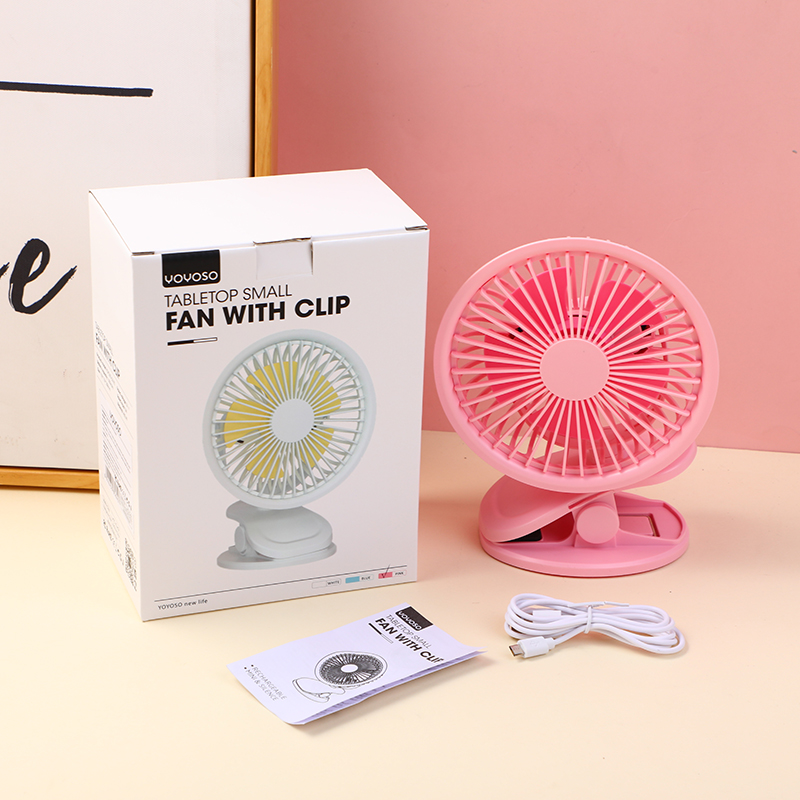 LT-S3192 Tabletop small fan with clip-pink