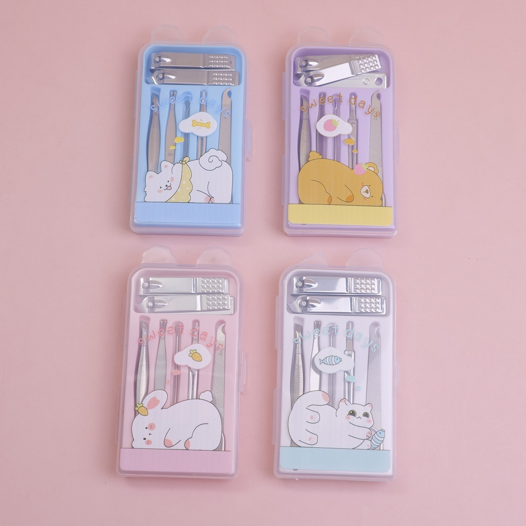 Adorable Animal-themed Manicure Set (7 Pieces)