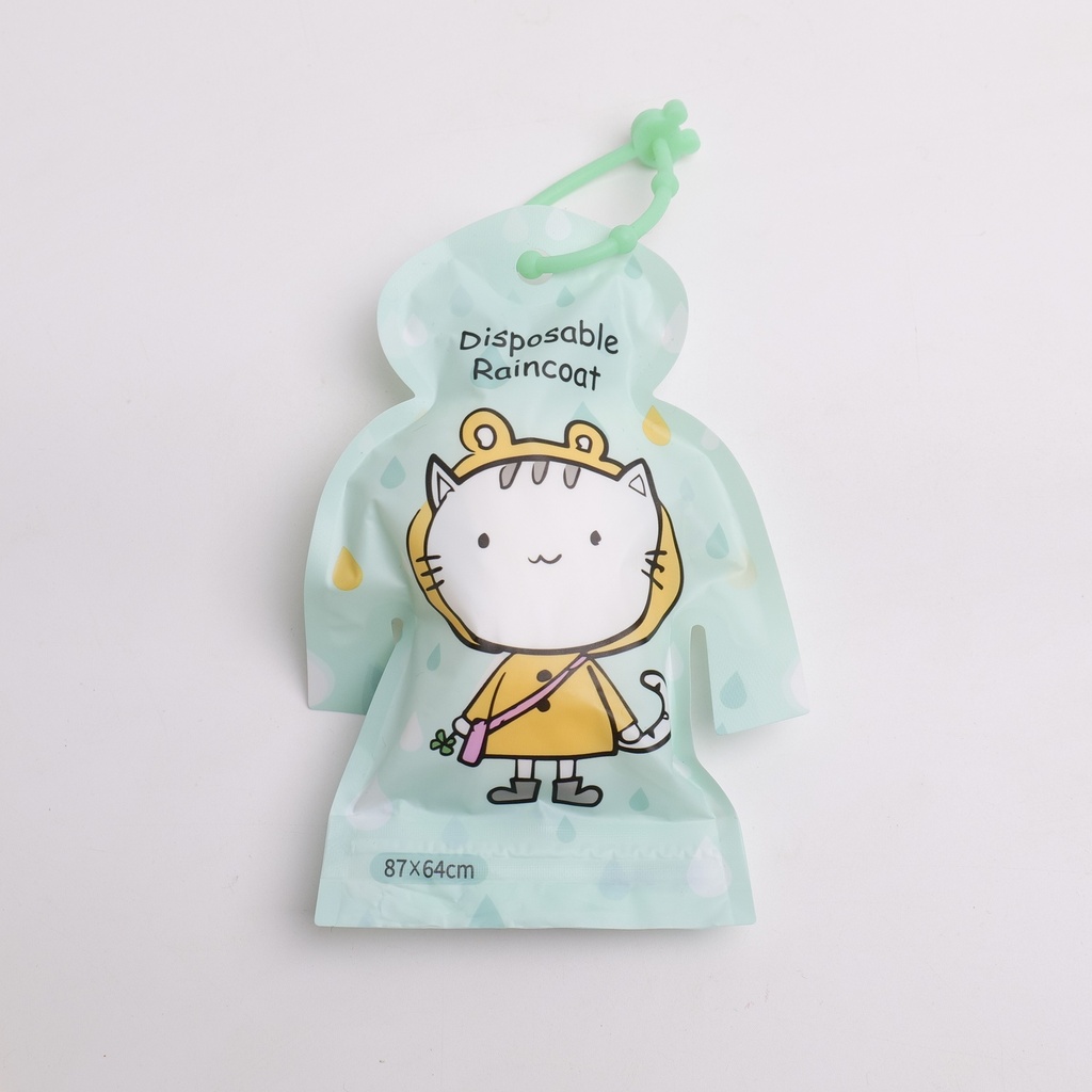 Disposable Children's Raincoat 87*64 CM