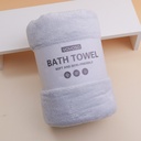 Japanese Minimalist Style Series Bath Towel - Light Gray