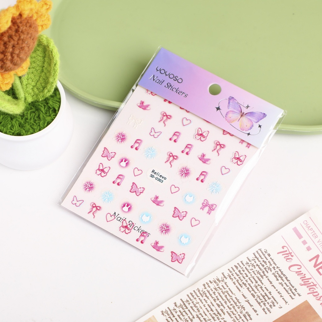 Enchanted Fae Wings Nail Stickers