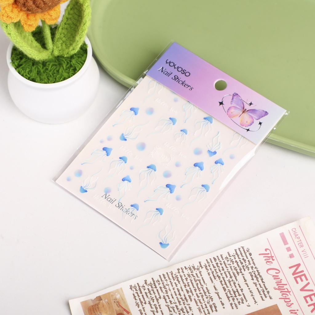Ocean Ripple Daydream Nail Stickers