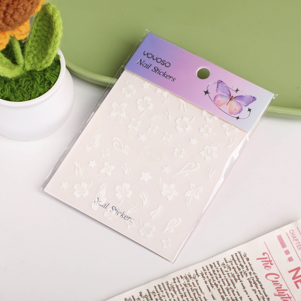 Starry Petal Nail Stickers