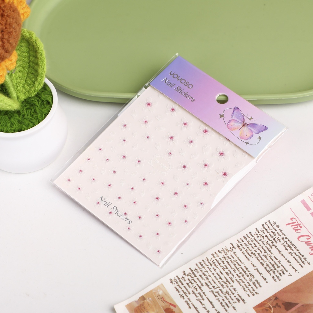 Cherry Blossom Elegance Nail Stickers