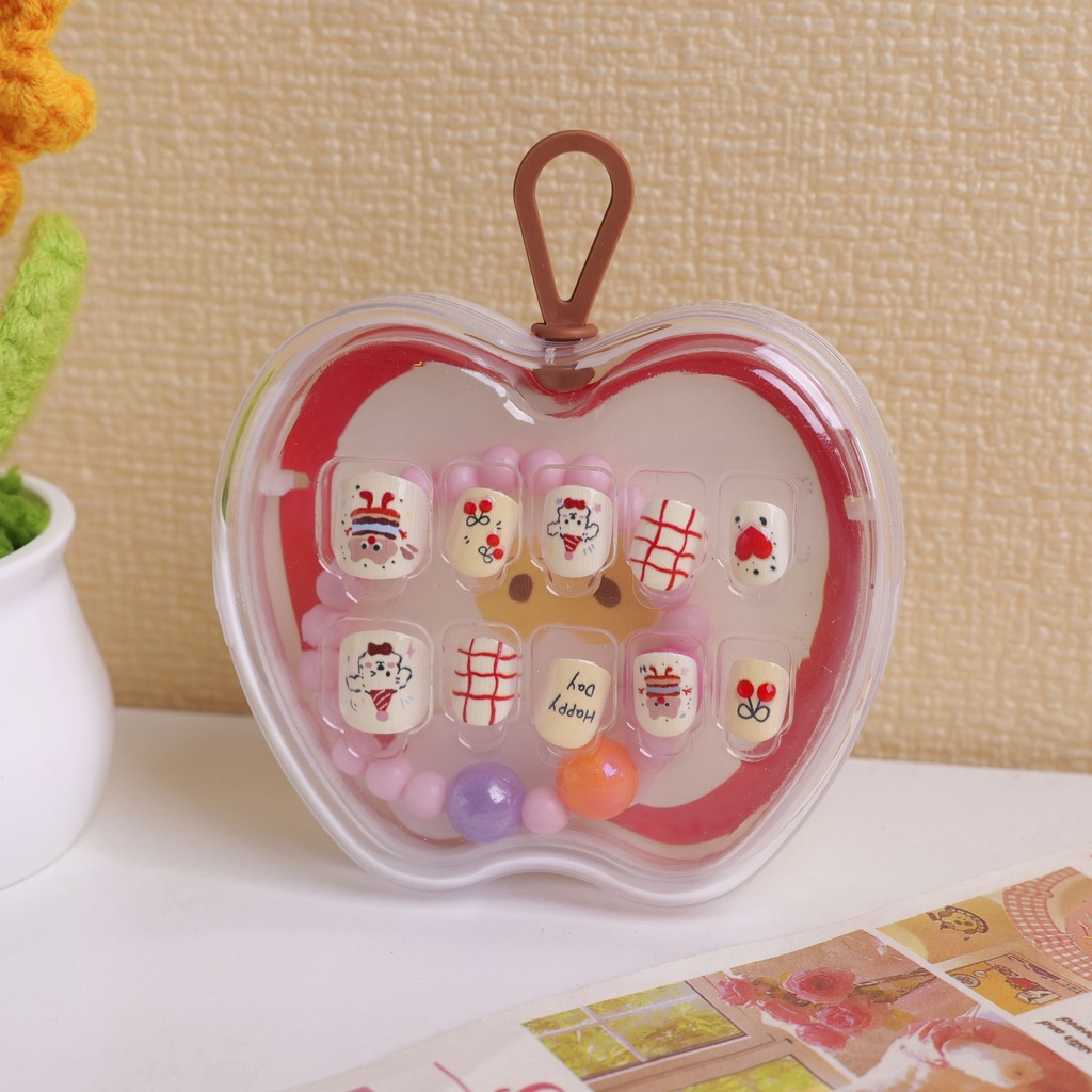 Fairyland Fun Kids Press-On Nails - Cheesy Pup