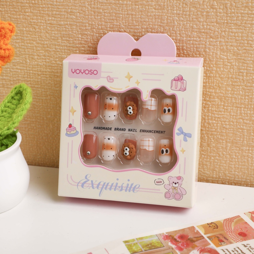 Fingertip Bakery Press-On Nails - Big-Eyed Cookie
