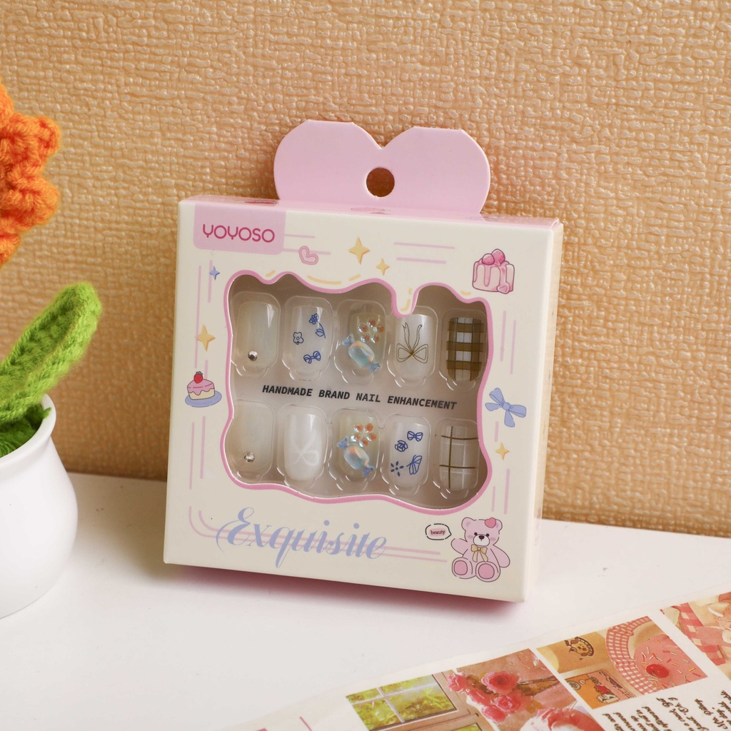 Fingertip Bakery Press-On Nails - Countryside Plaid