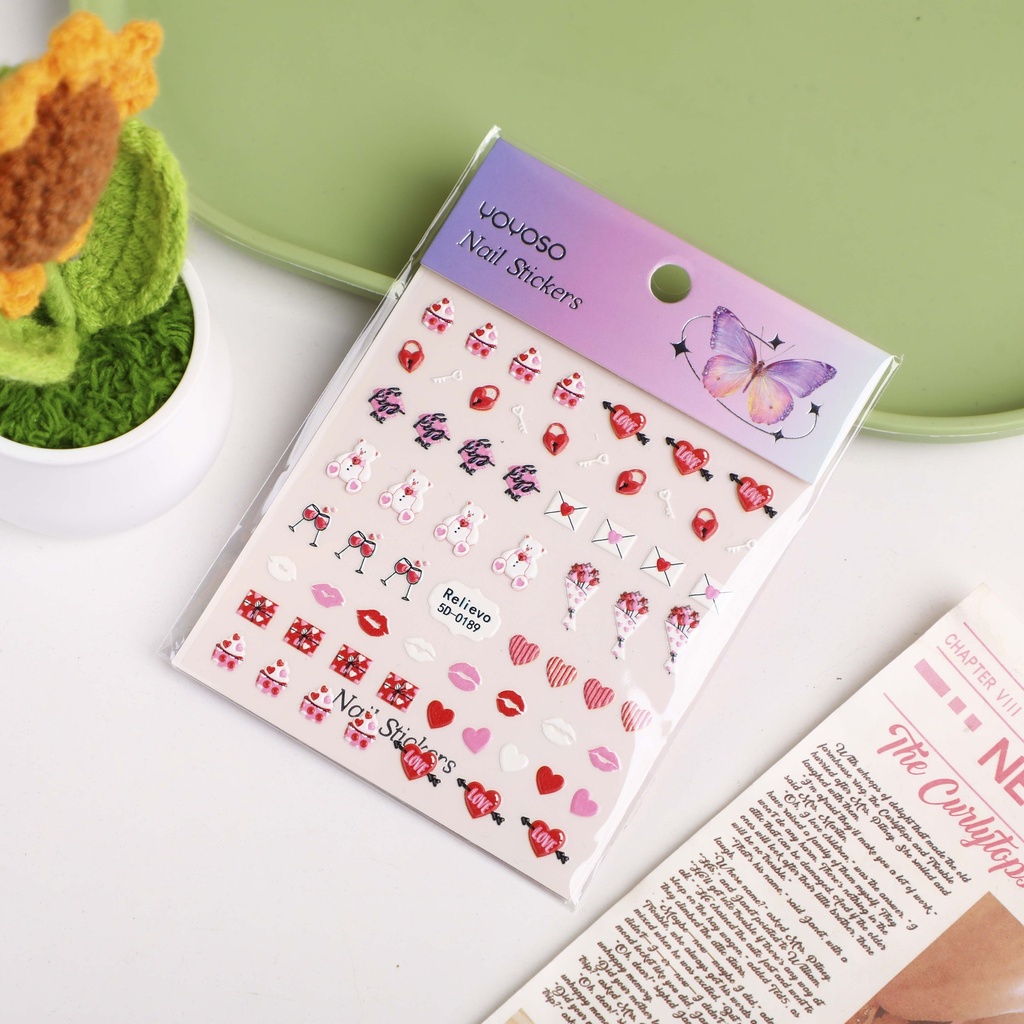 Love Spell Silhouettes Nail Stickers