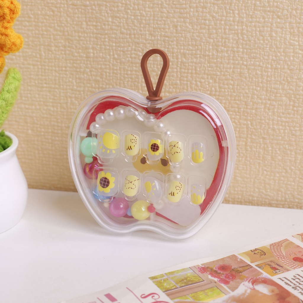 Fairyland Fun Kids Press-On Nails - Bee Blossom Garden