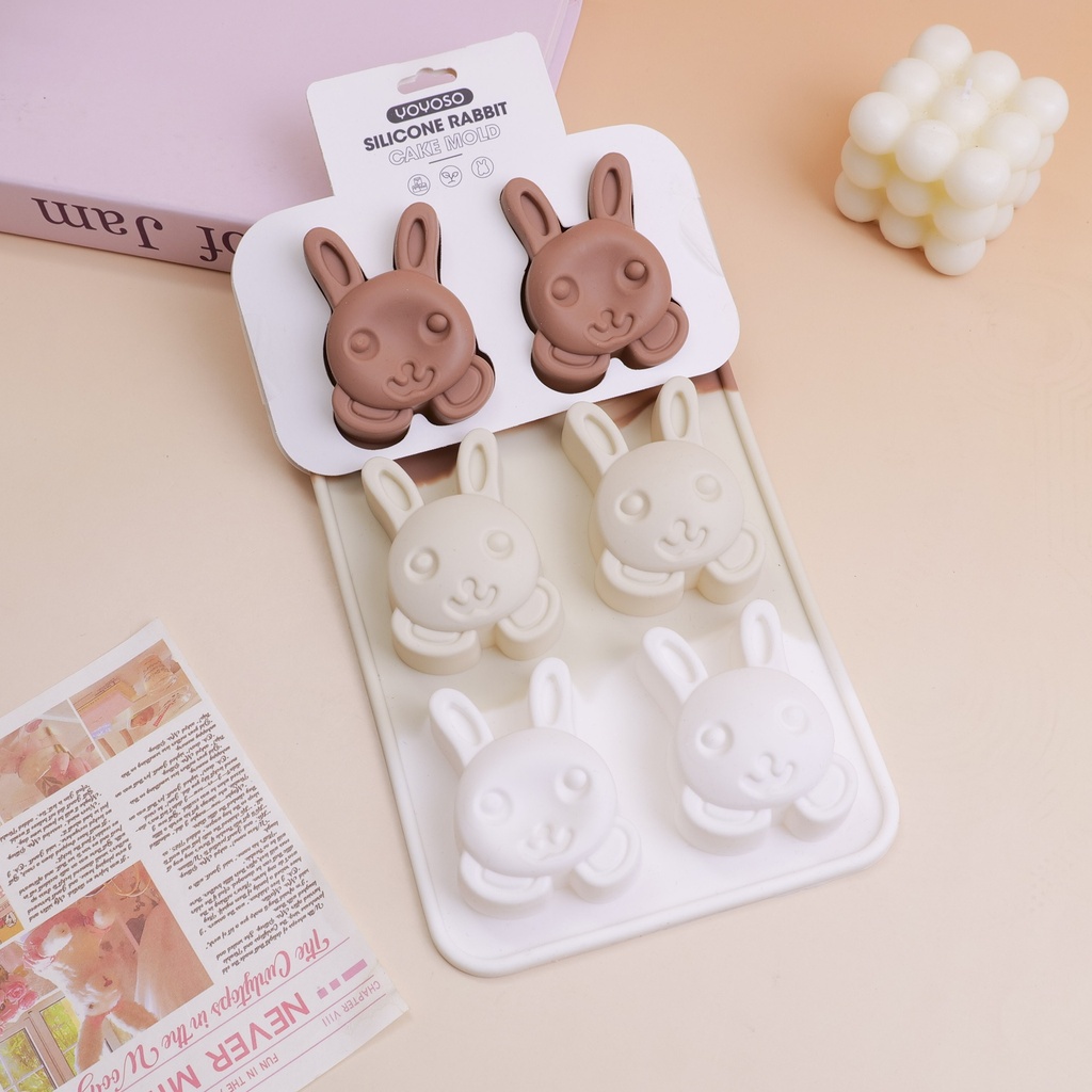 Silicone rabbit cake mold