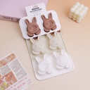 Silicone rabbit cake mold