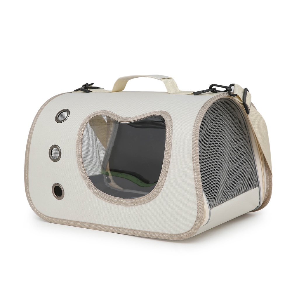 Color-blocked Handheld Pet Backpack