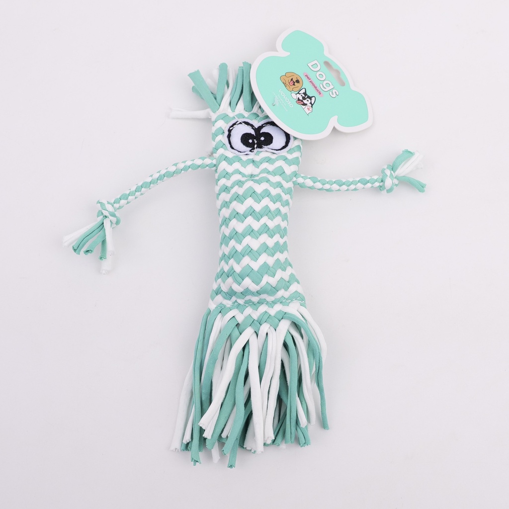 Grass-headed Man Knitted Dog Toy - 2