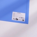 Gradient Color Series Zipper Edge Document Bag A4 – Blue