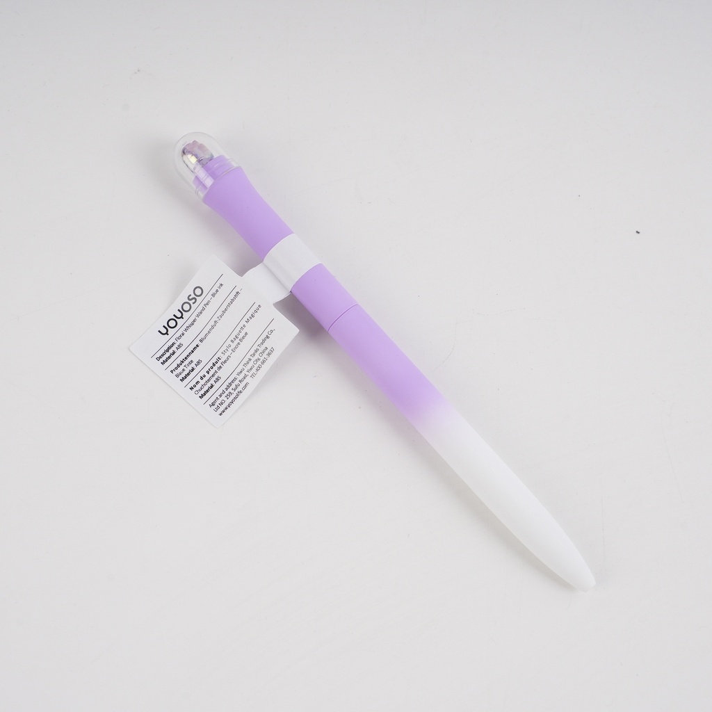 Floral Whisper Wand Pen – Blue Ink