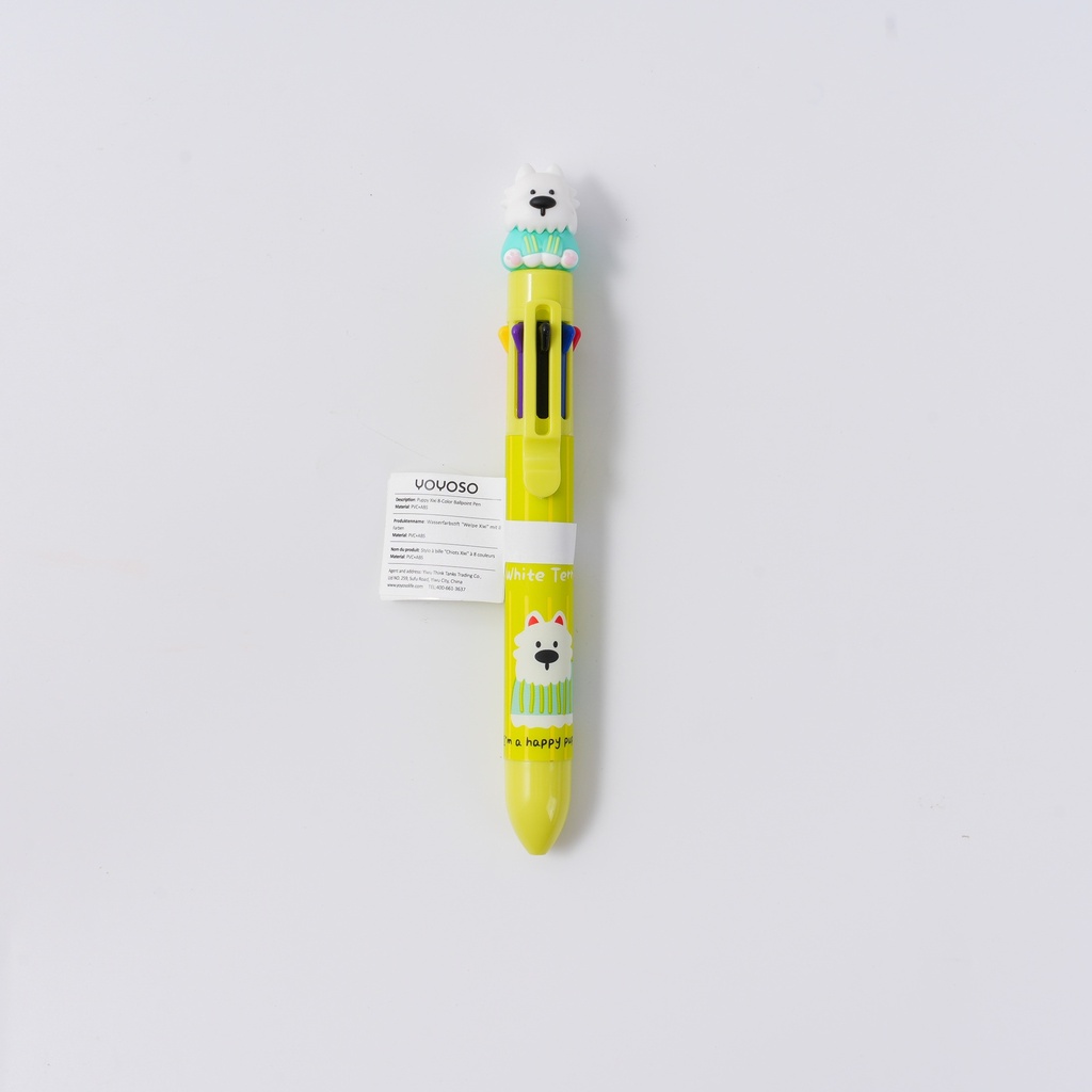 Puppy Xixi 8-Color Ballpoint Pen