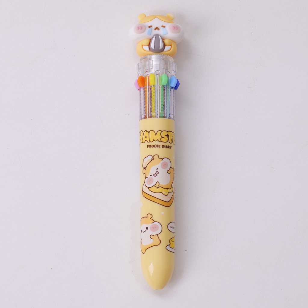 7962 Hamster Foodie Diary Series – 10-Color Ballpoint Pen