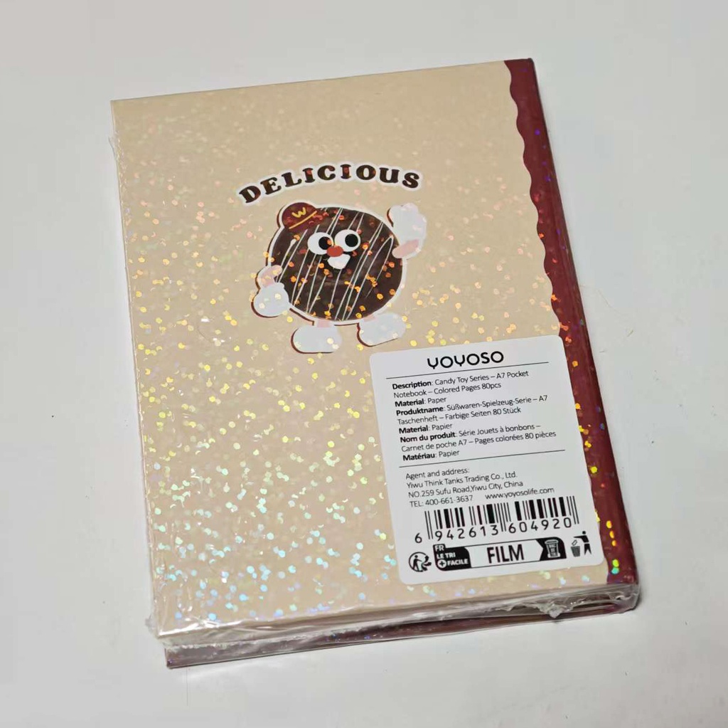 Candy Toy Series – A7 Pocket Notebook – Colored Pages 80pcs