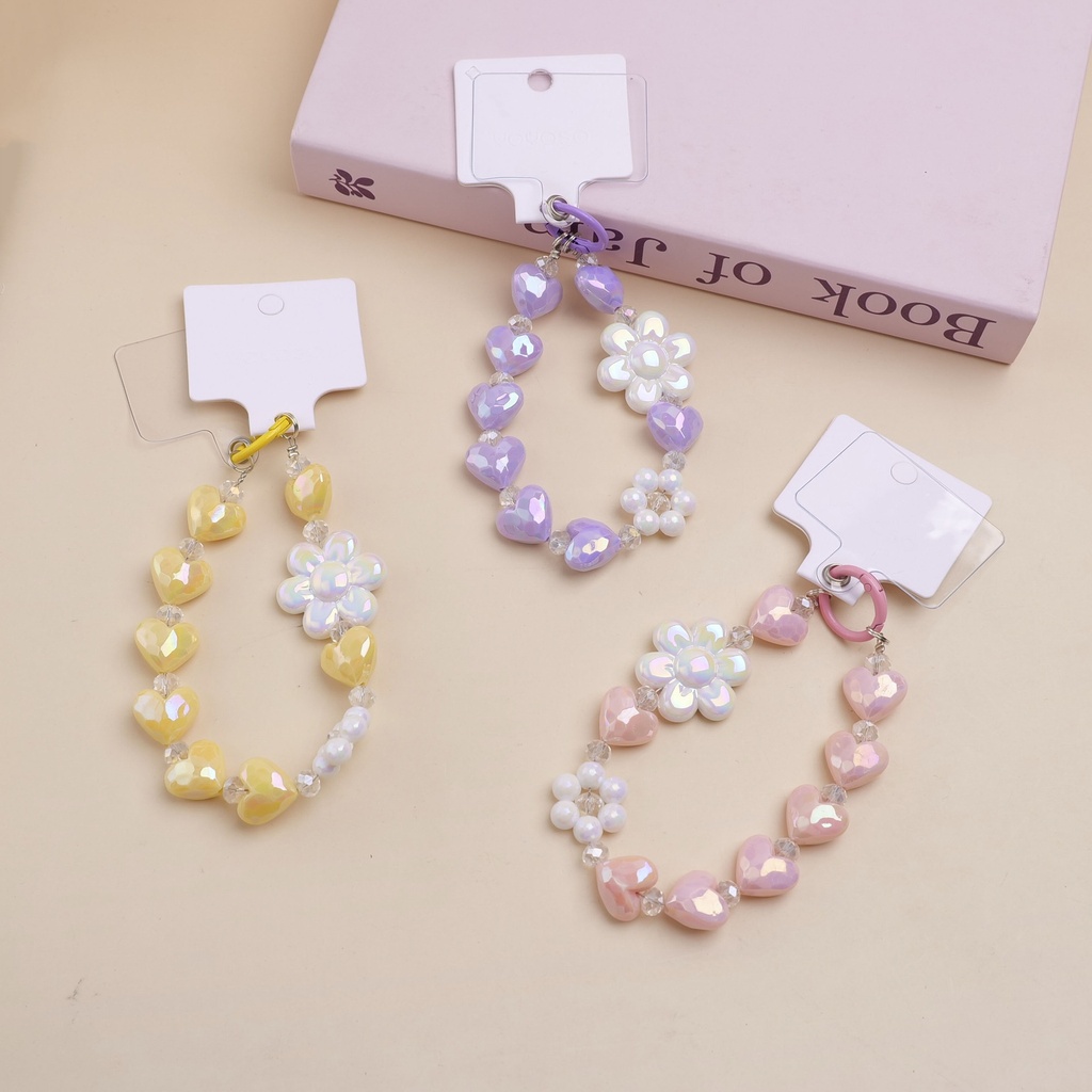 Colorful Little Flower Mobile Phone Strap