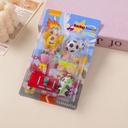 (8764)Racing Soccer Car Erasers