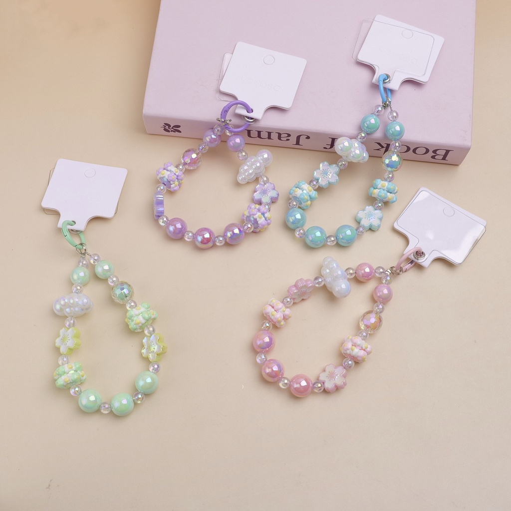 Colorful Pearl Mobile Phone Strap