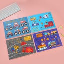 Cartoon Car Drawing Book A4 - 16pcs