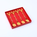 Christmas elk spoon 4pcs set