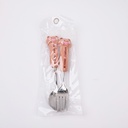 Happy farm party spoon and fork