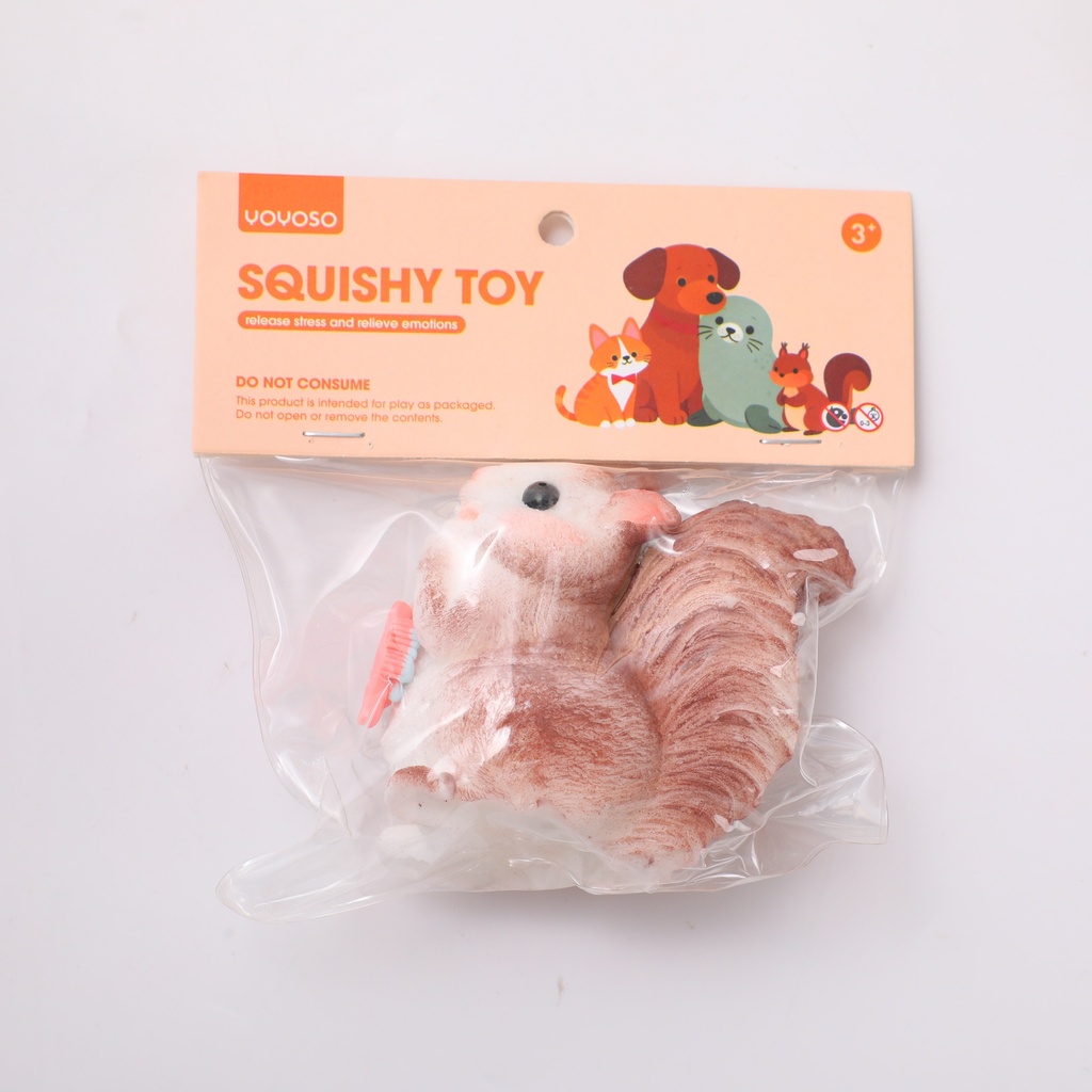 FA0251 Squirrel Squishy Stress Relief Toy