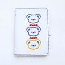 Striped Cute Pet Denim Card Holder