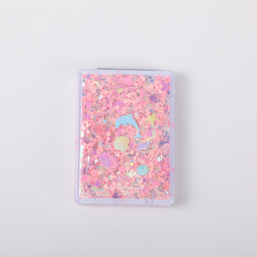 Ocean World Rectangular Rhinestone Mirror