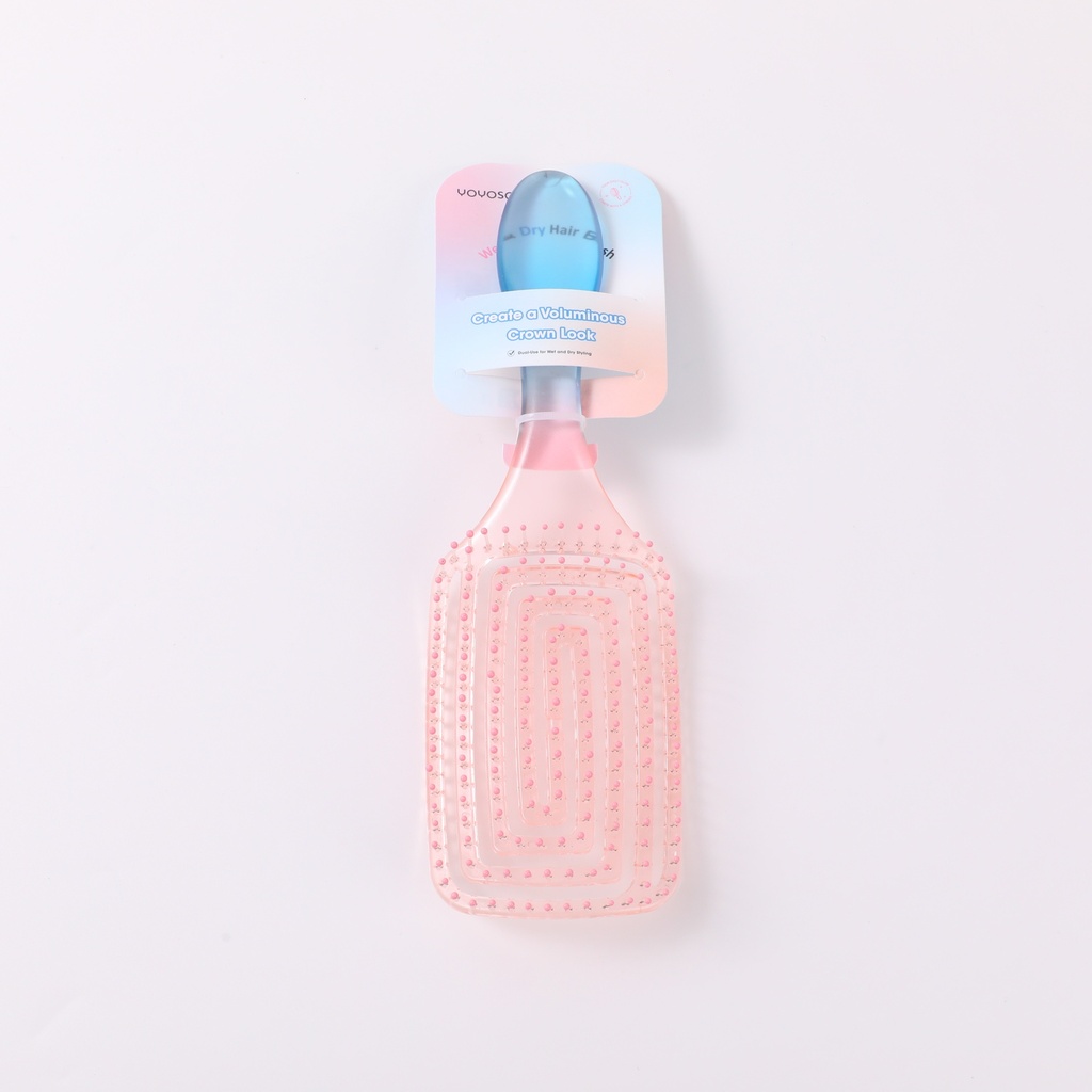 Gradient Color Candy Series Hollow Hair Brush