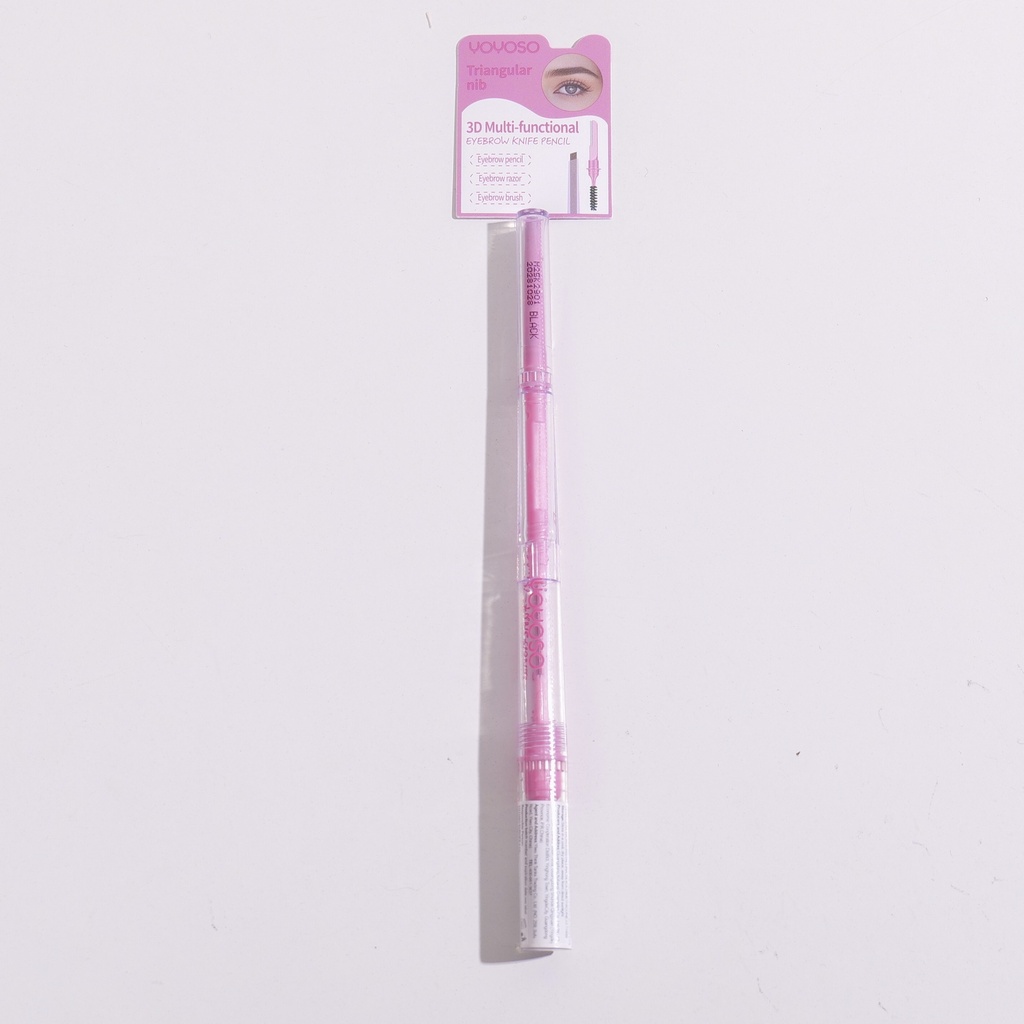 3D Multi-functional Eyebrow Knife Pencil - Black