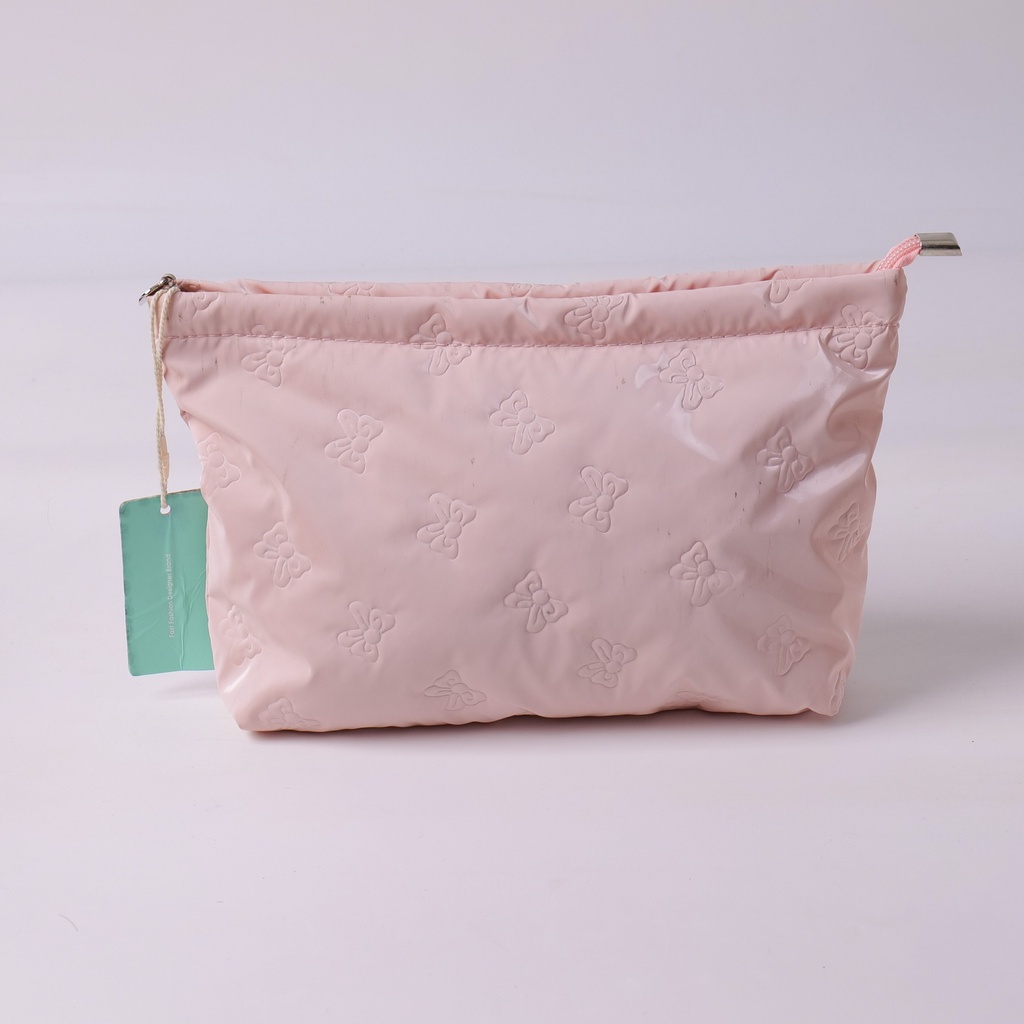 Butterfly clutch cosmetic bag – pink