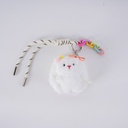 Trendy Color Mink Plush Hanging Round Mirror