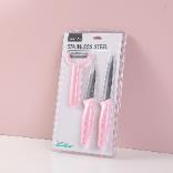 Stainless steel knife three-piece set