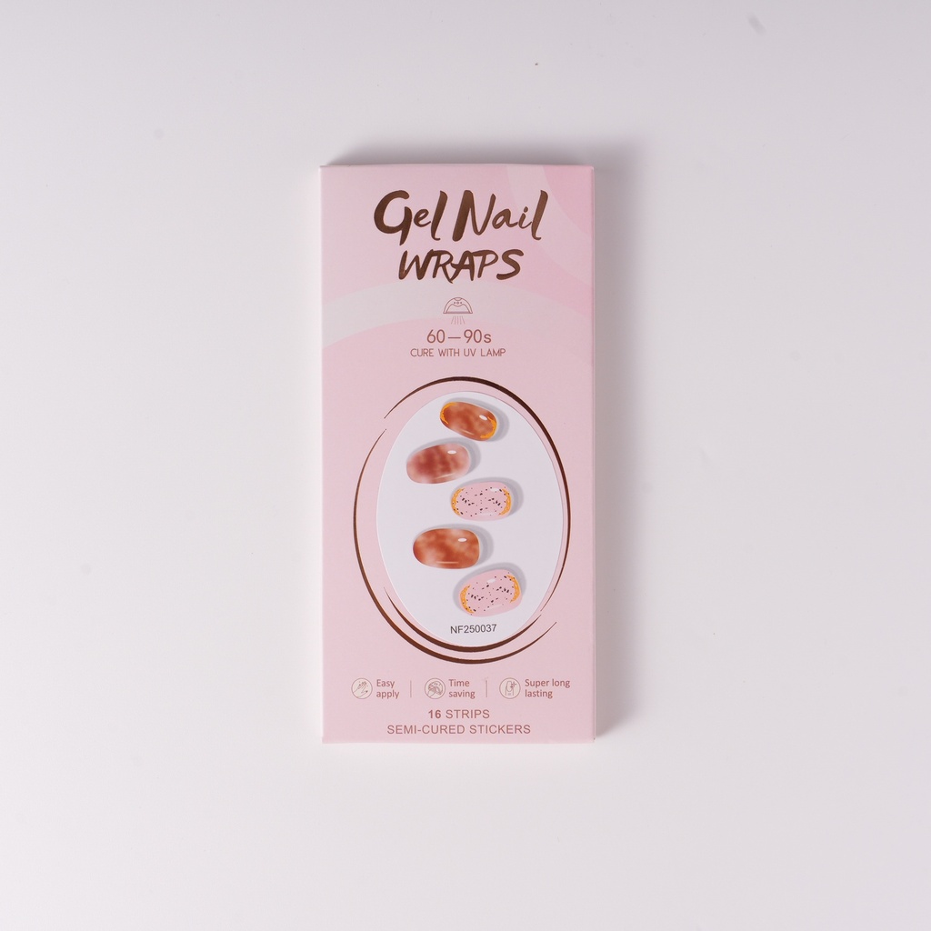 Ombre Speckled Elegant Gel Nail Stickers (UV Lamp Required)
