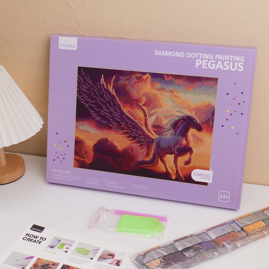 DIY Rhinestone Painting - Pegasus 30*40 cm