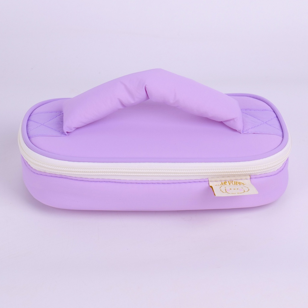 Embroidery Series – Purple Extra-Large Handheld Multi-Purpose Pencil Case