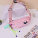 Smiley Lanyard Waist Bag - Pink