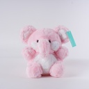HY-MR8006 Pink Sitting Elephant Plush Toy - 23CM