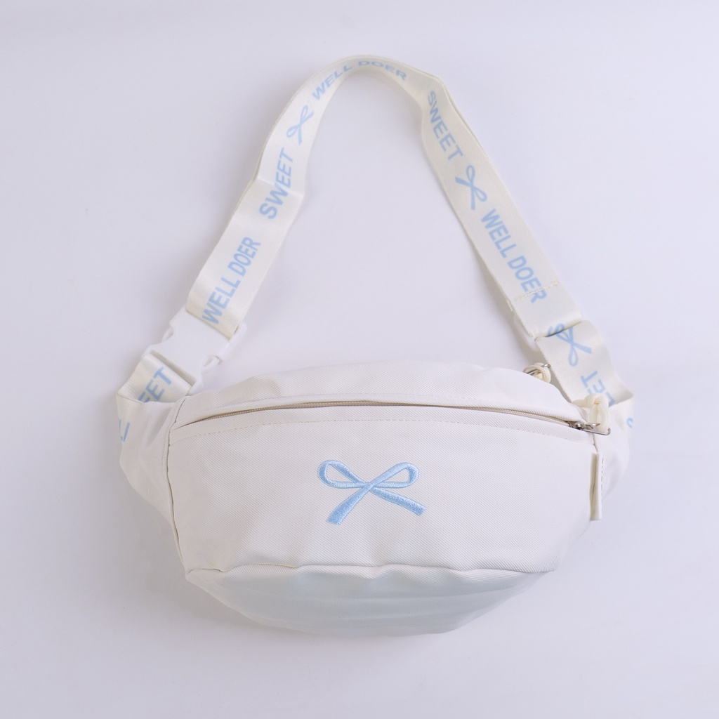 Bowknot Series Sport Waist Bag - Beige