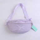 Bowknot Series Sport Waist Bag - Purple