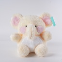 HY-MR8006 Yellow Sitting Elephant Plush Toy - 30CM