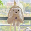 3D Bunny Kids Backpack – White