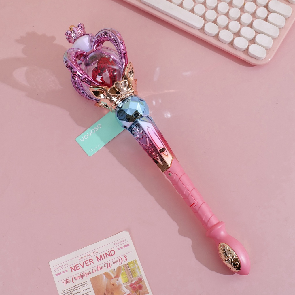 8896A Girls' Sound and Light Music Crown Electric Magic Wand