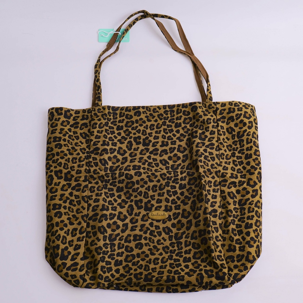 Leopard Print Shopping Bag