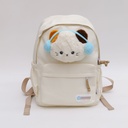 Cartoon Head Kids' Backpack - White