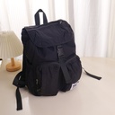 Front Pocket Backpack - Black